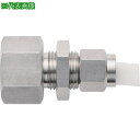 ■潤工社 ステンレス継手 隔壁メスユニオン 10×7.5mm PT1/8《10個入》〔品番:FC10X7.5PT18SUS〕【5722841×10:0】[送料別...