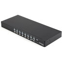 ■StarTech KVMスイッチ/16ポート/VGA/1Uラックマウント対応/ケーブル付属/PC パソコン CPU 切替器〔品番:SV1631DUSBUK〕【...