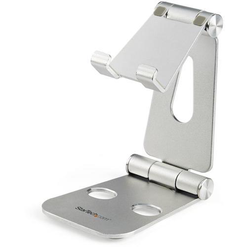 ■StarTech タブレット・スマホ兼用スタンド/卓上タイプ/4インチ - 13インチ型対応/マルチアングル/折り畳み可能〔品番:USPTLSTND〕【5723246:0】[法人・事業所限定][外直送元][店頭受取不可]