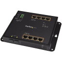 ■StarTech イーサネットスイッチ/8ポート/2x SFPスロット/ギガビット対応/マネージド/ DINレール取付可〔品番:IES101GP2SFW〕【5...
