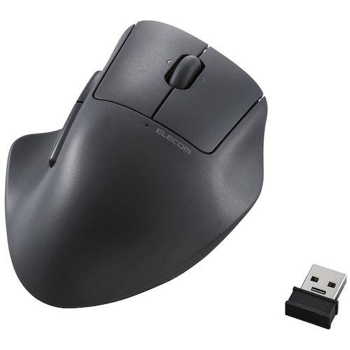 ■ELECOM マウス SHELLPHA 無線2.4GHz 5ボタン チルトホイール 抗菌 静音設計 ブラック〔品番:MSH30DBSKBK〕【5729665:0】[店頭受取不可]