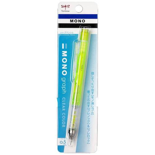 ■Tombow シャープペンシル モノグラフ クリアカラー クリアライム 0.5mm《5本入》〔品番:DPA138C〕【5738987×5:0】[送料別途見積り][掲外取寄][店頭受取不可]