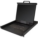 ■StarTech KVMコンソール/ラックマウント型/1ポート/17インチモニタ/1U/VGA/1280x1024/USB/ケーブル付属〔品番:RKCONS1...