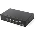 ■StarTech KVMスイッチ/4ポート/1画面/DisplayPort 1.2/4K60Hz/USB 2.0ハブ/オーディオ対応〔品番:SV431DPUA...