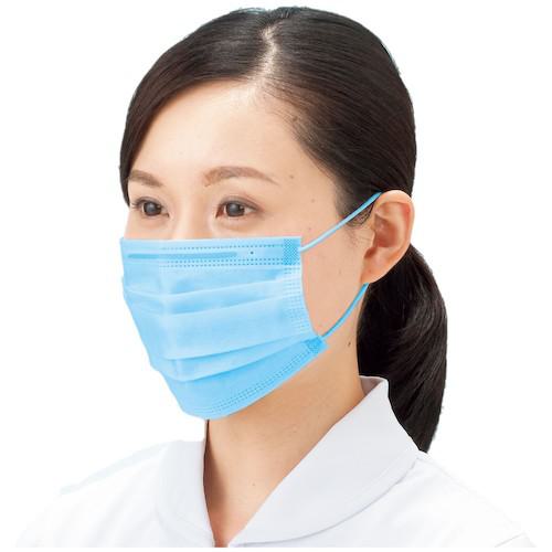 ■バリアローブ 混入対策マスクブルー2PLY耳掛けタイプ 100枚入《30箱入》〔品番:NO.2833〕【5745096×30:0】[法人・事業所限定][外直送元][店頭受取不可]