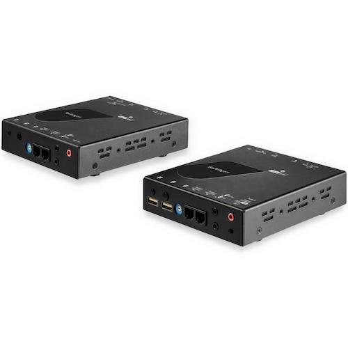 ■StarTech HDMI KVMエクステンダー/HDMI 2.0 & USB 延長器/4K30Hz/100m延長/コンソール延長器キット〔品番:SV565HDIP〕【5746864:0】[法人・事業所限定][外直送元][店頭受取不可]