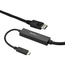 ■StarTech ディスプレイ変換ケーブル/USB-C - DisplayPort 1.2/3m/4K60Hz/HBR2対応/ブラック〔品番:CDP2DPMM...