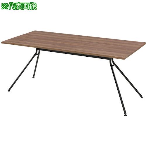 ■トヨスチール パイプ脚テーブル CTY-1890K-ホワイトモクメ〔品番:CTY1890KWM〕【5751966:0】[送料別途見積り][法人・事業所限定][外直送][店頭受取不可]