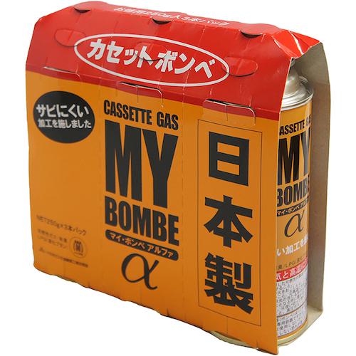 ■グリーンクロス 備蓄用カセットボンベ マイ・ボンベα(48本入り)〔品番:6300046017〕【5769144:0】[送..