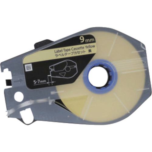■キヤノン ラベルテープカセット 9mm×30m 黄〔品番:TMLTC9Y〕【5790055:0】[送料別途見積り][掲外取寄]..