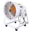 ■Suiden 送風機 こでかファン ハネ径400mm 低騒音タイプ 100V 角度調節可能 4輪キャスター付〔品番:SJF404A1〕【5790102:0】[...