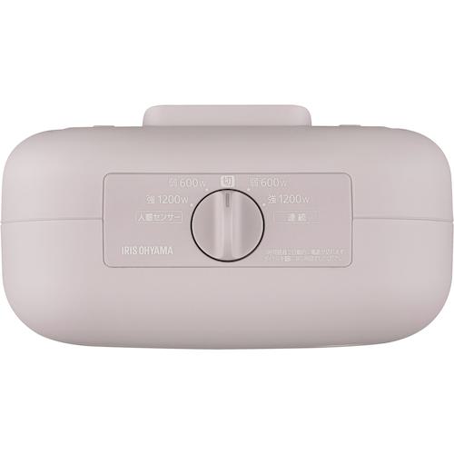 ■【在庫限り】IRIS 298090 セラミックファンヒーター 人感センサー付き ピンク〔品番:JCH127DP〕【5799721:0】[店頭受取不可]