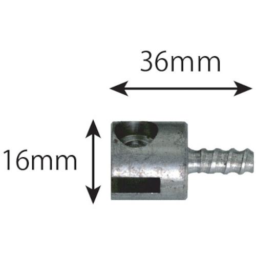 ■KANTOOL 排水管掃除機用交換先端ツール メスカップリング(10mmワイヤー用)〔品番:SWH10B〕【5800136:0..