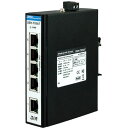 ■Diatrend <PoE対応>産業用イーサネットスイッチングハブ 100Base-TXタイプ 〔品番:DEHTX5AT〕【5817259:0】[法人・事業所...