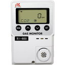 ■理研 簡易定置型二酸化炭素計 RI-600(0-5000PPM)AC100V仕様(トレーサビリティ証明書付)〔品番:RI60000AC5000X2000〕【5...