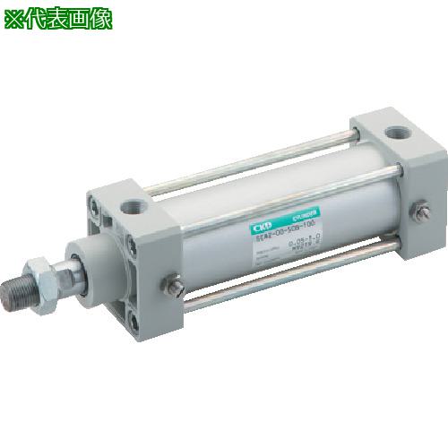 ■CKD エアシリンダ セレックスシリンダ 基本形 チューブ内径80 ストローク200 RCねじ 両側エアクッション〔品番:SCA20080B200〕【5823579:0】[店頭受取不可]