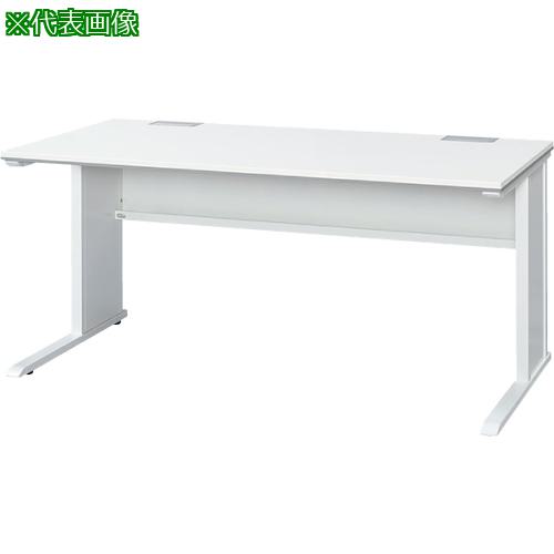 ■トヨスチール 平デスク FNL-087HWS ホワイト/シルバー〔品番:FNL087HWS〕【5838994:0】[送料別途見積り][法人・事業所限定][外直送][店頭受取不可]