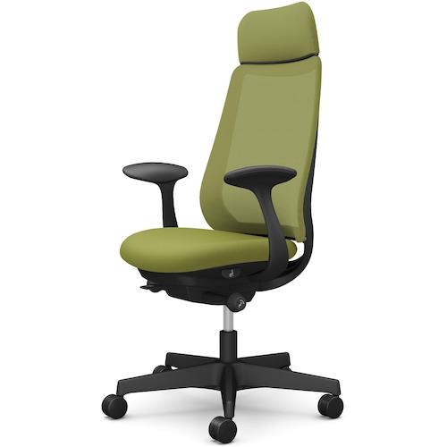 ■OKAMURA ポータム,固定肘,背メッシュ,EXスタンダードタイプ,ブラックボディ,ハンガー無,ランバー無,ウレタンキャスター〔品番:CF25ZRFKB5〕【5840367:0】[送料別途見積り][法人・事業所限定][外直送][店頭受取不可]