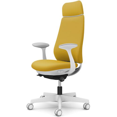 ■OKAMURA ポータム,固定肘,背クッション,EXスタンダードタイプ,ホワイトボディ,ハンガー無,ランバー無,ウレタンキャスター〔品番:CF27ZWFSG9〕【5840442:0】[送料別途見積り][法人・事業所限定][外直送][店頭受取不可]