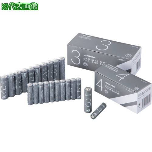 ■AS アズワンのアルカリ乾電池 単4(40本)〔品番:4495304〕【5841108:0】[送料別途見積り][掲外取寄][店頭受取不可]