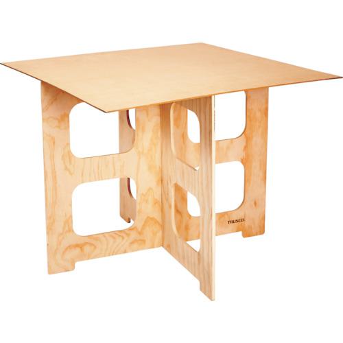 ■TRUSCO ペケ台 イージーワークスタンド900mm角×高さ700mm〔品番:EASYLEG7090SET〕【5843277:0】[店頭受取不可]