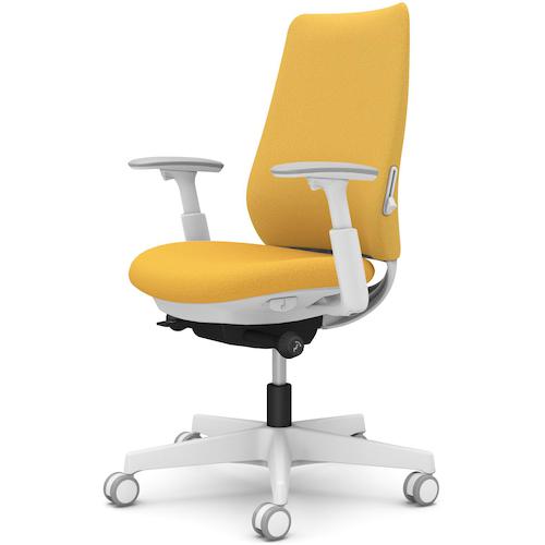 ■OKAMURA ポータム,可動肘,背クッション,スタンダードタイプ,ホワイトボディ,ハンガー無,ランバー有,ウレタンキャスター〔品番:CF83ZZFXW7〕【5843619:0】[送料別途見積り][法人・事業所限定][外直送][店頭受取不可]