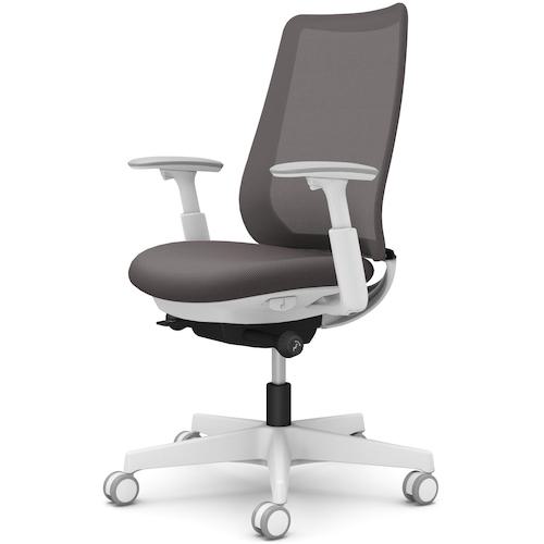 ■OKAMURA ポータム,可動肘,背メッシュ,スタンダードタイプ,ホワイトボディ,ハンガー無,ランバー無,ウレタンキャスター〔品番:CF81ZWFKA2〕【5843648:0】[送料別途見積り][法人・事業所限定][外直送][店頭受取不可]