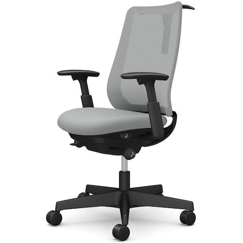 ■OKAMURA ポータム,可動肘,背メッシュ,スタンダードタイプ,ブラックボディ,ハンガー有,ランバー無,ウレタンキャスター〔品番:CF82ZRFKA3〕【5843659:0】[送料別途見積り][法人・事業所限定][外直送][店頭受取不可]