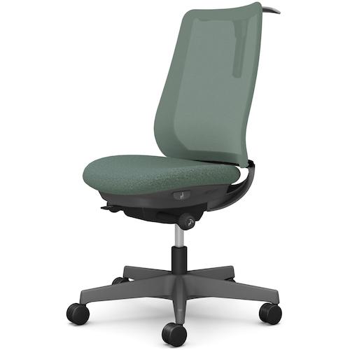 ■OKAMURA ポータム,肘なし,背メッシュ,スタンダードタイプ,ダークグレーボディ,ハンガー有,ランバー無,ウレタンキャスター〔品番:CF12ZAF1K5〕【5844999:0】[送料別途見積り][法人・事業所限定][外直送][店頭受取不可]