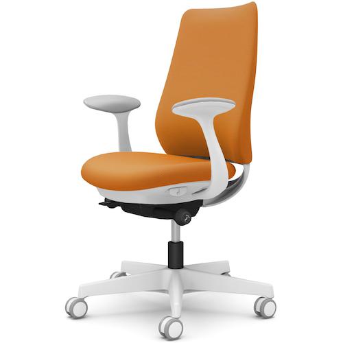 ■OKAMURA ポータム,固定肘,背クッション,スタンダードタイプ,ホワイトボディ,ハンガー無,ランバー無,ウレタンキャスター〔品番:CF23ZWFSG8〕【5845127:0】[送料別途見積り][法人・事業所限定][外直送][店頭受取不可]