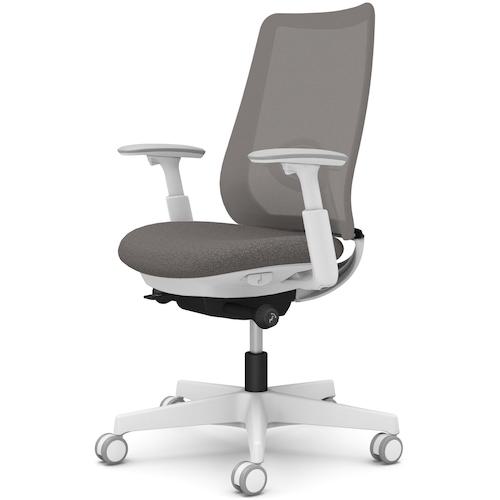 ■OKAMURA ポータム,可動肘,背メッシュ,スタンダードタイプ,ホワイトボディ,ハンガー無,ランバー有,ウレタンキャスター〔品番:CF81ZZF1K3〕【5845204:0】[送料別途見積り][法人・事業所限定][外直送][店頭受取不可]