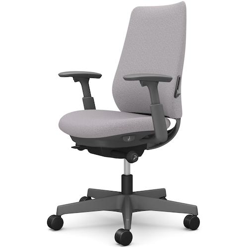 ■OKAMURA ポータム,可動肘,背クッション,スタンダードタイプ,ダークグレー,ハンガー無,ランバー有,ウレタンキャスター〔品番:CF83ZEFXW1〕【5845248:0】[送料別途見積り][法人・事業所限定][外直送][店頭受取不可]