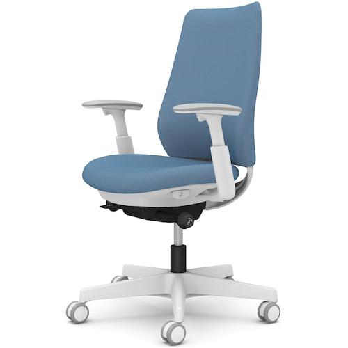 ■OKAMURA ポータム,可動肘,背クッション,スタンダードタイプ,ホワイトボディ,ハンガー無,ランバー無,ウレタンキャスター〔品番:CF83ZWFRU0〕【5846826:0】[送料別途見積り][法人・事業所限定][外直送][店頭受取不可]