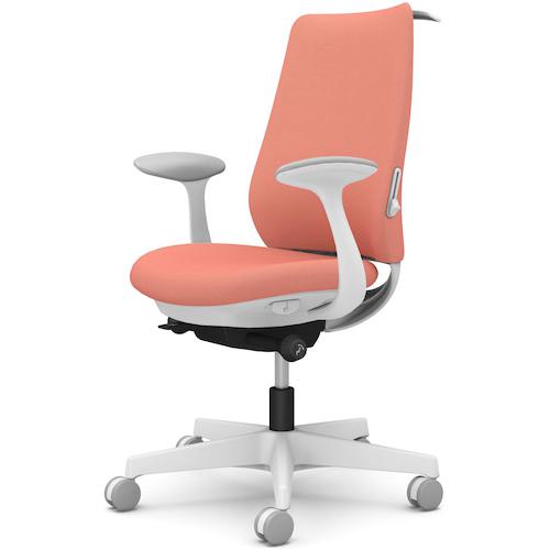 ■OKAMURA ポータム,固定肘,背クッション,スタンダードタイプ,ホワイトボディ,ハンガー有,ランバー有,ナ..