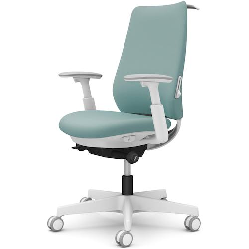 ■OKAMURA ポータム,可動肘,背クッション,スタンダードタイプ,ホワイトボディ,ハンガー有,ランバー有,ウレタンキャスター〔品番:CF84ZZFSG7〕【5848333:0】[送料別途見積り][法人・事業所限定][外直送][店頭受取不可]