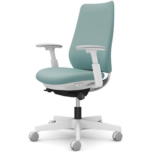 ■OKAMURA ポータム,可動肘,背クッション,スタンダードタイプ,ホワイトボディ,ハンガー無,ランバー無,ナイロンキャスター〔品番:CF83XWFSG7〕【5852973:0】[送料別途見積り][法人・事業所限定][外直送][店頭受取不可]