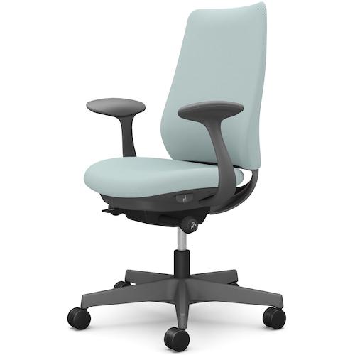 ■OKAMURA ポータム,固定肘,背クッション,スタンダードタイプ,ダークグレー,ハンガー無,ランバー無,ウレタンキャスター〔品番:CF23ZAFRU6〕【5857541:0】[送料別途見積り][法人・事業所限定][外直送][店頭受取不可]