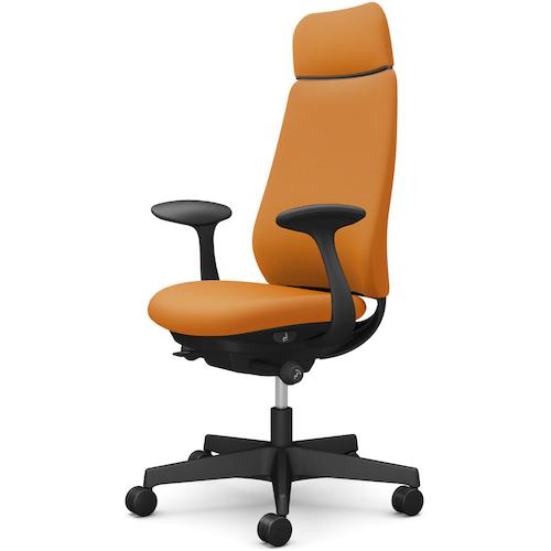 ■OKAMURA ポータム,固定肘,背クッション,EXスタンダードタイプ,ブラックボディ,ハンガー無,ランバー無,ナイロンキャスター〔品番:CF27XRFSG8〕【5857667:0】[送料別途見積り][法人・事業所限定][外直送][店頭受取不可](3)