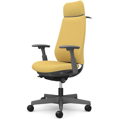 ■OKAMURA ポータム,可動肘,背クッション,EXスタンダードタイプ,ダークグレー,ハンガー有,ランバー無,ウレタンキャスター〔品番:CF88ZAFRU8〕【5857908:0】[送料別途見積り][法人・事業所限定][外直送][店頭受取不可]