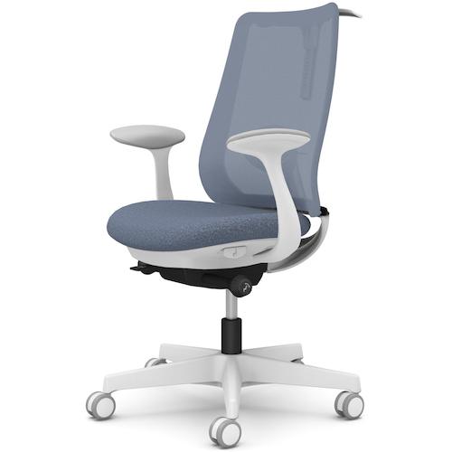 ■OKAMURA ポータム,固定肘,背メッシュ,スタンダードタイプ,ホワイトボディ,ハンガー有,ランバー有,ウレタンキャスター〔品番:CF22ZZF1K4〕【5859071:0】[送料別途見積り][法人・事業所限定][外直送][店頭受取不可]