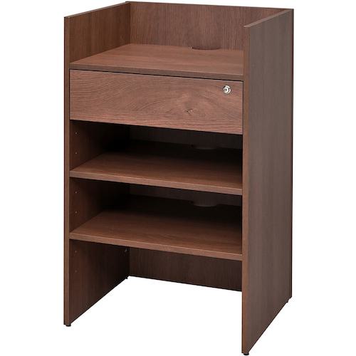 ■アールエフヤマカワ レジカウンター2 DMJウォルナット2〔品番:RFRGC2DM2P〕【5860014:0】[法人・事業所限定][外直送元][店頭受取不可]