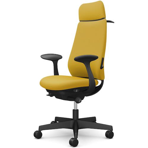 ■OKAMURA ポータム,固定肘,背クッション,EXスタンダードタイプ,ブラックボディ,ハンガー有,ランバー有,ウレタンキャスター〔品番:CF28ZSFSG9〕【5860746:0】[送料別途見積り][法人・事業所限定][外直送][店頭受取不可]