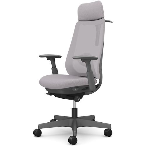 ■OKAMURA ポータム,可動肘,背メッシュ,EXスタンダードタイプ,ダークグレーボディ,ハンガー有,ランバー有,ナイロンキャスター〔品番:CF86XEF1K1〕【5862443:0】[送料別途見積り][法人・事業所限定][外直送][店頭受取不可]