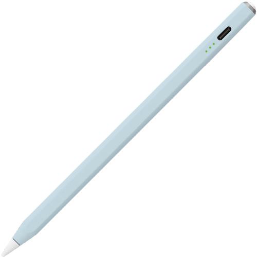 ■ナカバヤシ iPad専用充電式タッチペン グレイッシュブルー 〔品番:TPEN001BL〕【5939394:0】[店頭受取不可]