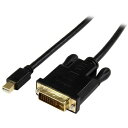 ■StarTech ディスプレイ変換ケーブル/mDP 1.2 - DVI/91cm/1080p/アクティブ変換/ブラック〔品番:MDP2DVIMM3BS〕【59...