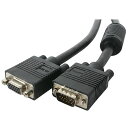 ■StarTech VGAケーブル/7.6m/延長用ケーブル/1920x1200/D-sub15ピン/オス-メス/ブラック〔品番:MXT101HQ25〕【595...