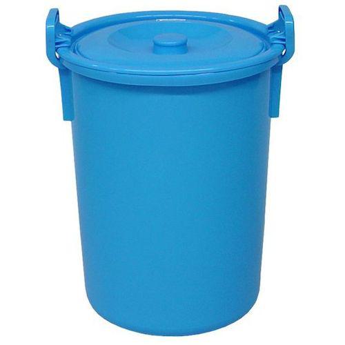 ■yazaki 万能桶 蓋付 L-45 ブルー〔品番:L45B〕【5955951:0】[送料別途見積り][法人・事業所限定][外直..