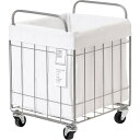 ■グリーンクロス 折りたたみ可能ランドリーバスケットワイド キャスター付き 40L ホワイト〔品番:6300046489〕【5957557:0】[送料別途見積り...