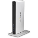 ■StarTech ドッキングステーション/USB-A接続/2画面/2048x1152/DVI/縦置きスタンド/多機能マルチハブ〔品番:USB3SDOCKDD〕...