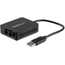 ■StarTech USB 2.0 - 光ファイバー変換アダプター/USB-A接続/100Base-FX/2芯SCコネクター/マルチモード〔品番:US100A2...